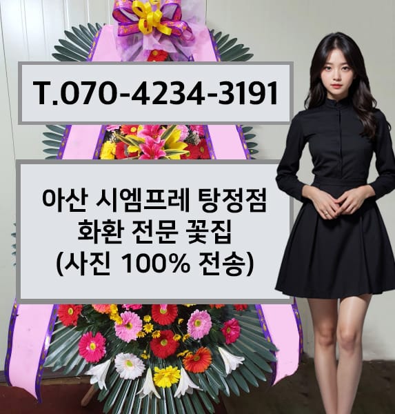아산 시엠프레 탕정점 축하화환